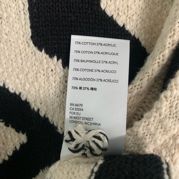 Anthropologie black and cream sweater tank - Picture 5 of 6
